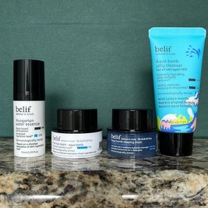 New 4 piece belif skincare minis